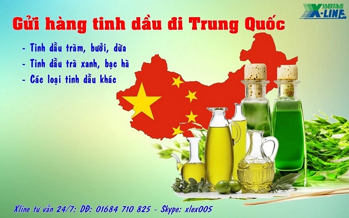 Gửi hàng tinh dầu đi Trung Quốc nhanh chóng